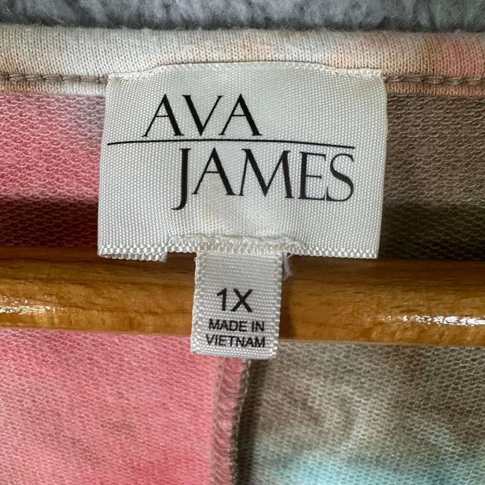 Ava James‎ Womens Tie Dye Top Size 1x - Picture 6 of 10